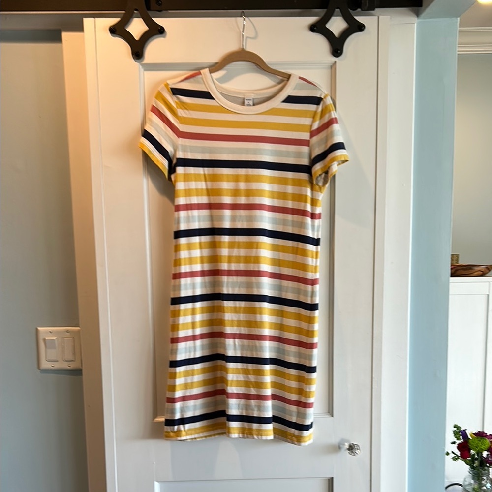 Old Navy Striped Short Sleeve T-shirt Dress